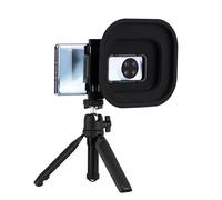 JJC Silicone Mobile Phone Camera Lens Hood Anti Reflection for Huawei, Iphone Mainstream Smart Phones, Tripod Stand Mountable Glass Window Smartphone Photography Accessory - Mode A
