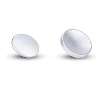 JJC Soft Release Button 2-Pack, Convex and Concave Surface, Silver