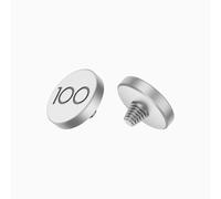 JJC Soft Release Button Compatible with Leica Q3 43, Q3, Q2 Digital Camera, Flat Threaded Screw Hole Shutter Button (100th Anniversary Silver)