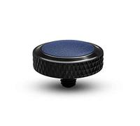 JJC SRB-BK Blue Deluxe Soft Release Button (Black Plated with Blue Microfiber Leather Surface)