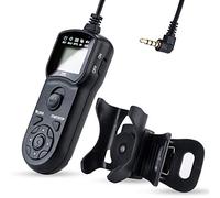 JJC Timer Remote Control for Nikon ZR Z5II Z5IIC Z50II, Fuji XS20 XT200 | Also for Fujifilm X-S10/X-E4, Pentax K-70/KP, Tripod Clamp Included, LCD Timer, Intervalometer Function