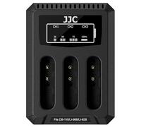 JJC Triple Battery Chargers with Type-C Port for Ricoh DB-110 for Olympus LI-90B Battery, Charger for Ricoh GRIII, Olympus Tough TG-7 TG-6 TG-5 TG-4