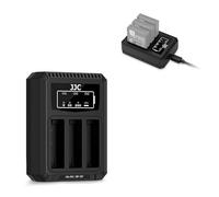 JJC USB-C Triple Battery Charger Compatible with Ricoh GR IV, GR4, DB-120