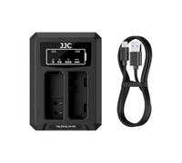 JJC USB Dual Battery Charger Compatible with Nikon D3500, D3400, D3200 | D3300, D5600, D5500, D5300, D5200, D5100, D3100, Df, P7100, P7800, Micro-USB Cable Included, LED Indicator, EN-EL14a Battery