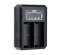 JJC USB Dual Battery Charger Compatible with Olympus E-M1X, E-M1 II | E-M1 III, Micro-USB Cable Included, LED Charging Indicator, for BLH-1 Battery