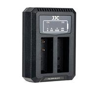 JJC USB Dual Battery Charger Compatible with Panasonic TZ300, TZ99 | G100, LX100 II, G110, LX100, GX7, GX80, GX85, GX9, TZ200, TZ100, TZ70, GF6, USB Cable Included, LED Indicator, BLG10 Battery