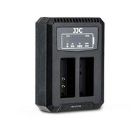 JJC USB Dual Battery Charger for Canon EOS M, M2, M10, M50, M100, M200, 100D Cameras for Canon LP-E12 Battery
