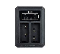 JJC USB Dual Battery Charger for Fujifilm X-E5 X-E4 X-E3 X-E2 X100VI X100V X-Half X-PRO3 X-PRO2 X-T50 X-T30II X-T30 X-T20 X-A7 X-A5 X-T200 X-T100 HS50EXR Replaces Fuji NP-W126/NP-W126s