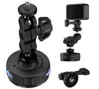 JJC Vacuum Action Camera Suction Cup Mount with 1/4" 20 Ball Head Adapter for Osmo 360 X5 X4 X3,Car Dash Cam Suction Adapter for Osmo Pocket 4 3 & Action 6 5 Pro 4 3 & Go Pro Hero & Insta 360 Ace Pro