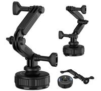 JJC Vacuum Suction Cup Mount for DJI Osmo Action 6 5 Pro 4 3,Car Dash Mount with Extension Adapter for Hero & Ace Pro,Detachable 1/4" 20 Suction Camera Holder for Pocket 4 3 & Insta 360 X5 & Osmo 360