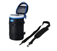 JJC Water Resistant Deluxe Lens Pouch with Shoulder Strap fits Lens Diameter and Height Below 110 x 225mm (4.3 x 8.9”)