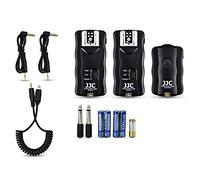 JJC Wireless Radio Flash Speedlite Studio Trigger Receivers Shutter Release for Fujifilm X-T2/ X-Pro2/ X-T1/ X-T10/ X-E2S/ X-E2/ X-A3/ X100T/ X-M1/ X-A2/ X-A1/ X70/ X30(1 transmitter + 2 receiver)