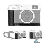 JJC X100V Hangrip L-Shape Grip for Fujifilm Fuji X100V X100F Camera, Arca Swiss Type Quick Release Plate, Anti-Slip L Bracket Enhanced Grip, with Speaker Hole