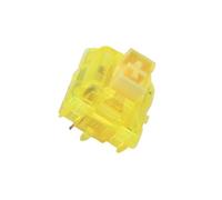 JJCFGRDM 10-Pack v2 5pin Switches Transparent Smokey Housing Blue Yellow Red Black Silent Black Mechanical Keyboard (Color : Yellow ink)
