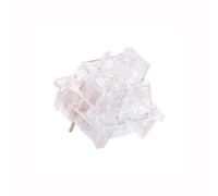 JJCFGRDM Dustproof switches Honey Peach silent Lime Crystal Linear Yellow Silver Red Panda tactile mechanical keyboard switch 3pin (Size : 70PCS, Color : Crystal Linear)