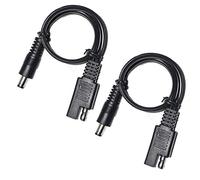 JJDD Carkio SAE To Male DC Connectors, 2Pcs 30CM Black SAE Plug to Male DC 5.5mm x 2.1mm 18AWG Converter Adapters Cables Fit for Solar Battery Panels Connect Cables,Photovoltaic Connections Cables