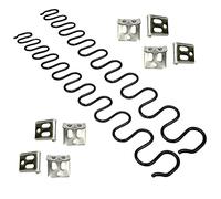 JJDD Sofa Springs,2 PCS 22" Spring with 8 PCS S Clips,4.0 Wire Diameter Sofa Spring Repair Kit for Seating in Furniture Interior Decoration, Automotive, or Other Applications
