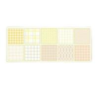 JJDFW 200sheets Note Paper Plaid Stickers Handbook Stationery Note Pad Non-Adhesive and Tearable