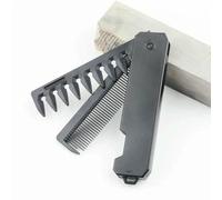 JJDFW 3 in 1 Portable Folding Comb Barber Clipper Wide Tooth Oil Head Hair Combs Mini Beard Combing Salon Styling Tool