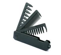 JJDFW 3 in 1 Portable Folding Comb Barber Clipper Wide Tooth Oil Head Hair Combs Mini Beard Combing Salon Styling Tool