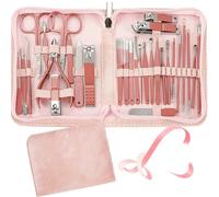 JJDFW 30 pcs Nail Clippers Manicure Tool Set, with Portable Travel Case, Cuticle Nippers Kit