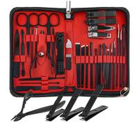 JJDFW 30 pcs Nail Clippers Manicure Tool Set, with Portable Travel Case, Cuticle Nippers Kit