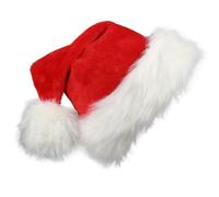 JJDFW Christmas Santa Hat Xmas Long Plush Holiday Red hat For Adults And Kids Unisex Festive Party Supplies Gifts