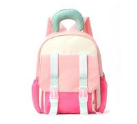 JJDFW Color matching children's backpack cute kindergarten schoolbag leisure travel contrasting color backpack