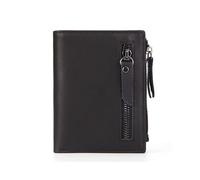 JJDFW Fashion Leather Men's Short Wallet with Zipper Bag Luxury Designer Wallet for Men Cardholder
