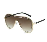 JJDFW Oversized Square Shield Sunglasses Women Butterfly One-Piece Sun Glasses Big Frame Ladies Eyewear