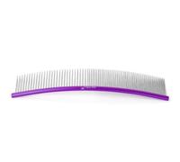 JJDFW Pet Curved Comb Stainless Combs Professional Pet Grooming Dense Sparse Teeth Dog Cat Cleaning Brush Open Knot Combmb