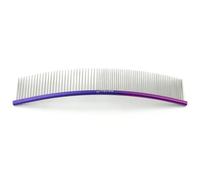 JJDFW Pet Curved Comb Stainless Combs Professional Pet Grooming Dense Sparse Teeth Dog Cat Cleaning Brush Open Knot Combmb