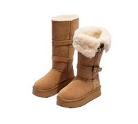 JJDFW Women's Height-Increasing Shoes Two-Way Snow Boots Autumn and Winter Thick-Soled Long Warm Snow Cotton