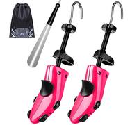 JJDPARTS Shoe Stretcher for Men Women, 4-way Adjustable Shoe Widener Expander, Shoe Tree Extender for Wide Feet with Shoe Horn (For Men UK Size 4.5-7 and Women UK Size8-10, Rose)