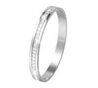 JJDreams 8 mm/0.32in Rhinestone Bangle,Gold Plated Cubic Zirconia Tennis Bangle Classic Tennis Bracelet Fashion Jewelry for Women,Silver