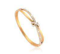 JJDreams Knot Ladies Bracelet Boho Infinite Love Bracelet Elegant Crystals Bangle Jewellery for Women and Ladies,Gold