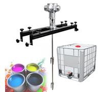 JJENXYYDS Air Agitator for IBC Tank,Pneumatic Paint Mixer,Stand Paint Mixer,Stirring capacity 1000L, Impeller Automatically Retracts,for Stirring Paint, Coating, Glue,3Cylinders