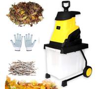 JJENXYYDS Electric Garden Shredder with Reversible Blade System for Branches 10m-PowerCord