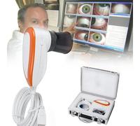 JJENXYYDS Iridology Analysis Camera Iris Magnifier 5.0 MP USB Iriscope Iris Analyzer Iridology Camera with HD 30X Iris Lens for Beauty Salons, Health Clubs