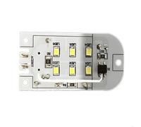 JJG BDL-12 AC230V Refrigerator LED Light Module Compatible with Vestel Sharp Akai Telefunken Fridge Lamp Replacement Board 6 LED White Light