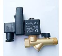 JJHQOKYNA 1/2 quot; Electric Timer Auto Water Valve Electronic Drain Solenoid Valve for Air Compressor Condensate Electric Drain Valve 1Pcs(12VDC-OPT-B)