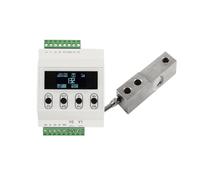 JJHQOKYNA Beam Type Load Cell + Transmitter Amplifier with Display Test Compression Force Weight Pressure Sensor Range 20kg-2000kg(1T with Amplifier)