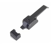 JJHQOKYNA DK615 Oven Refrigerator Door Cabinets Freezer Handles Hasps Buckle Industrial Cabinet Lock 1Pcs(Black no key)