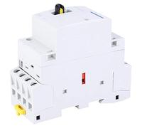 JJHQOKYNA Household AC Contactor, 230V Leakage Circuit Breaker, AC Contactor Modular Contactor Circuit Breaker, 4P Power Distribution System Protection for Building Lighting