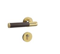 JJHQOKYNA Indoor Silent Magnetic Locks Bedroom Door Anti-Theft Split Wooden(E)