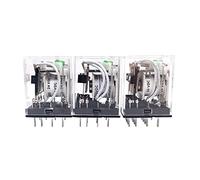 JJHQOKYNA Miniature Coil Generalel ectromagnetic Intermediate Relay Switch HH52P HH53P HH54P LED DC 6V 12V 24V AC 220V MY2NJ/MY3NJ/MY4NJ 50pcs(HH53P DC12V)