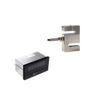 JJHQOKYNA S Load Cell Sensor with Indicator Display Test Compression Force Weight Pressure Output 0-5V 0-10V 4-20mA Supply 100-240V/AC(0-200KG Indicator)