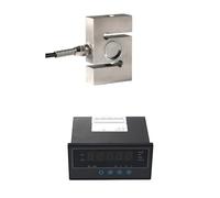 JJHQOKYNA S Type Load Cell Sensor with Indicator Display Test Tension and Compression Force Weight Pressure 200KG 300KG 500KG 1T 2T(300KG and Indicator)