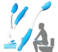 JJHREI Foldable Toilet Aids for Wiping Bottom - Butt Wiper Tool - Self Wipe Assist for Toileting - Daily Living Bathroom Aids for Limited Mobility