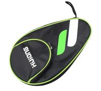 JJHXM Table Tennis Bat Case with Ball Compartment, Table Tennis Racket Case for 2 Bats and 3 Balls, Waterproof Table Tennis Bat Bag, Pocket Double Table Tennis Cover
